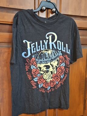 Jelly Roll Black Graphic Skull Tee - Men's